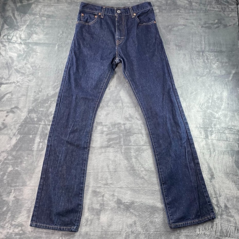 Levis 517 Bootcut Denim Jeans 29x34 Fits 30x34 Mens Dark Blue Western Cowboy